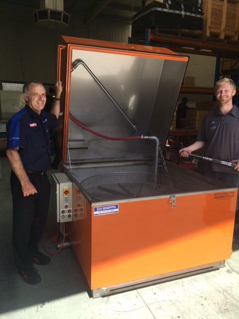 Delivery of Model 1220 Stainless Steel Parts Washer to Pfitzner Gearboxes in Adelaide.